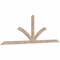 Ekena Millwork Richland Smooth Timber Gable Bracket, Douglas Fir, 96"W x 32"H x 1 1/2"D x 3 1/2"F, 8/12 Pitch GBW096X32X0204RIC00SDF - alternate 4